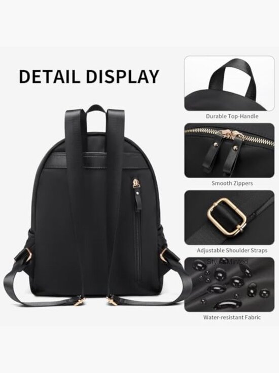 Women\'s Nylon Mini Backpack Purse Laptop Daypack Travel Bag